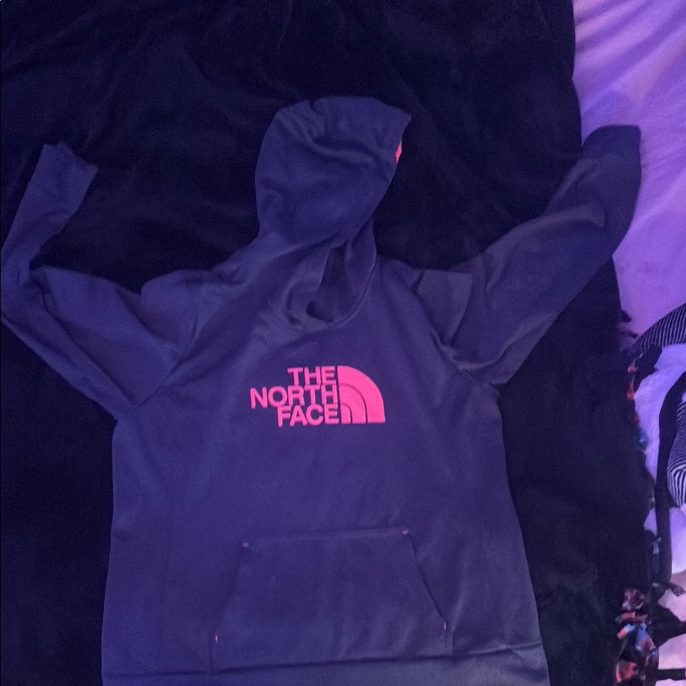 The North Face Black and Pink Hoodie
